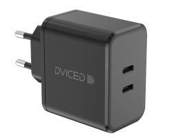 Dviced Wall charger 65W GaN 2 USB-C EU, Black (DV221010)